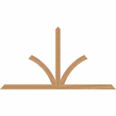 Ekena Millwork Richland Timber Gable Bracket, Western Red Cedar, 84"W x 45"H x 1 1/2"D x 3 1/2"F, 13/12 Pitch GBW084X45X0204RIC00SWR